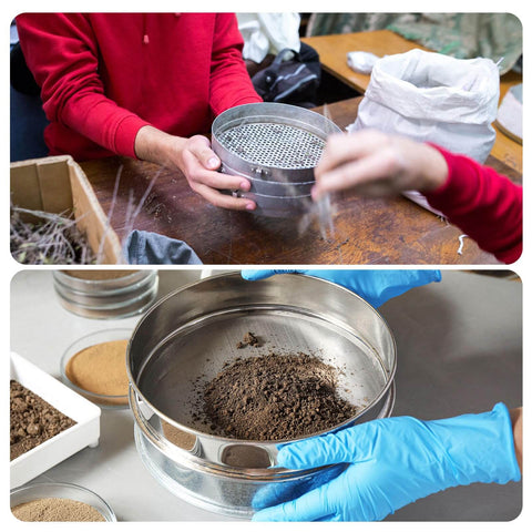 Durable 18 Mesh Lab Sieve For Industrial Laboratory Use, 8 Inch Diameter 304 Stainless Steel Wire Cloth Test Sieve With 1mm Openings