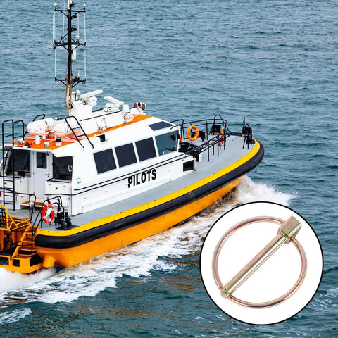 Heavy Duty Stainless Steel Lynch Pin Set With Ring 30 Pack Trailer Coupler Pins for marine use and securing equipment