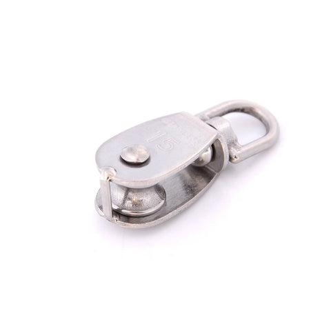 Wire Rope Lifting Rope Pulley Stainless Steel M15 Wheel Swivel Pulley Block Designed for Hanging Weight Things to Lighten Load