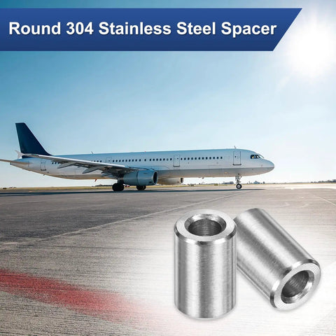 Stainless Steel Spacers M4 304 Grade Pack Of 10 4Mm ID X 8Mm OD X 12Mm Length Round Screw Standoffs Silver for Bolts and Screws