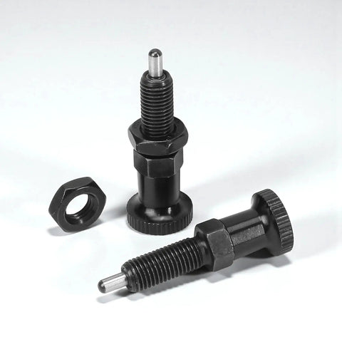 Push Fit Ball Nose Spring Knob Indexing Plunger With M6 Thread Retractable Pull Pin Spring Loaded Short Type in stainless steel