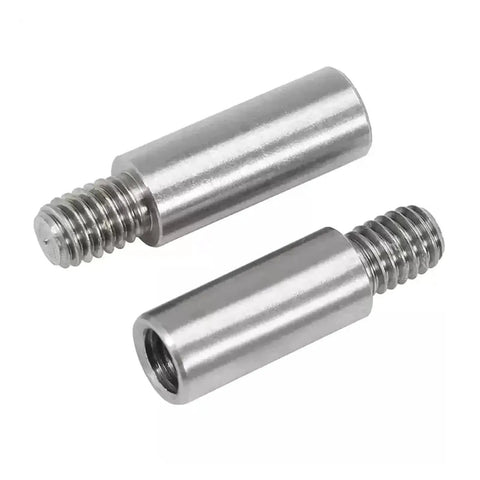 Male To Female Round Standoff Studs, 304 Stainless Steel PCB Spacers M2.5 To M6, showing threaded cylindrical spacers