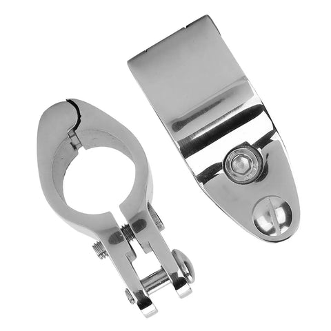 Close-up of Tomotato 2pcs stainless steel boat-rail hinged upper jaw slide hardware, 20mm