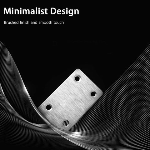 ✝️ 12 Pcs Mending Plate, 2.37 x 1.5 inch Stainless Steel Flat Plates with Holes, Straight Metal Mounting Braces Brackets Kit for Furniture
