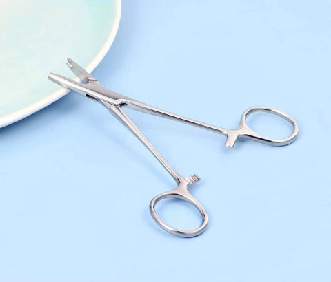 4mm Jaw Piercing Ball Removal Tool Stainless Steel Dermal Anchor Forceps For Dermal Tops Unscrew And Screw Ball Pliers For Nose