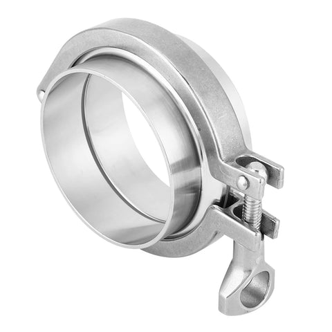 Stainless Steel Pipe Clamp Kit, 3 Inch 76mm Sanitary Clamp With Ferrule Union for homebrew and pipe repair, leak sealer emergency kit.
