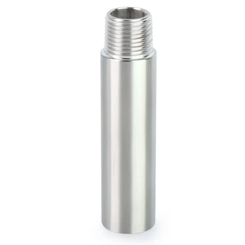 Two Pack Stainless Steel Pipe Fittings 1/4 Inch NPT Male To 1/4 Inch NPT Female Threaded Nipple Cast Pipe 4 Inch Length 304 Stainless Steel