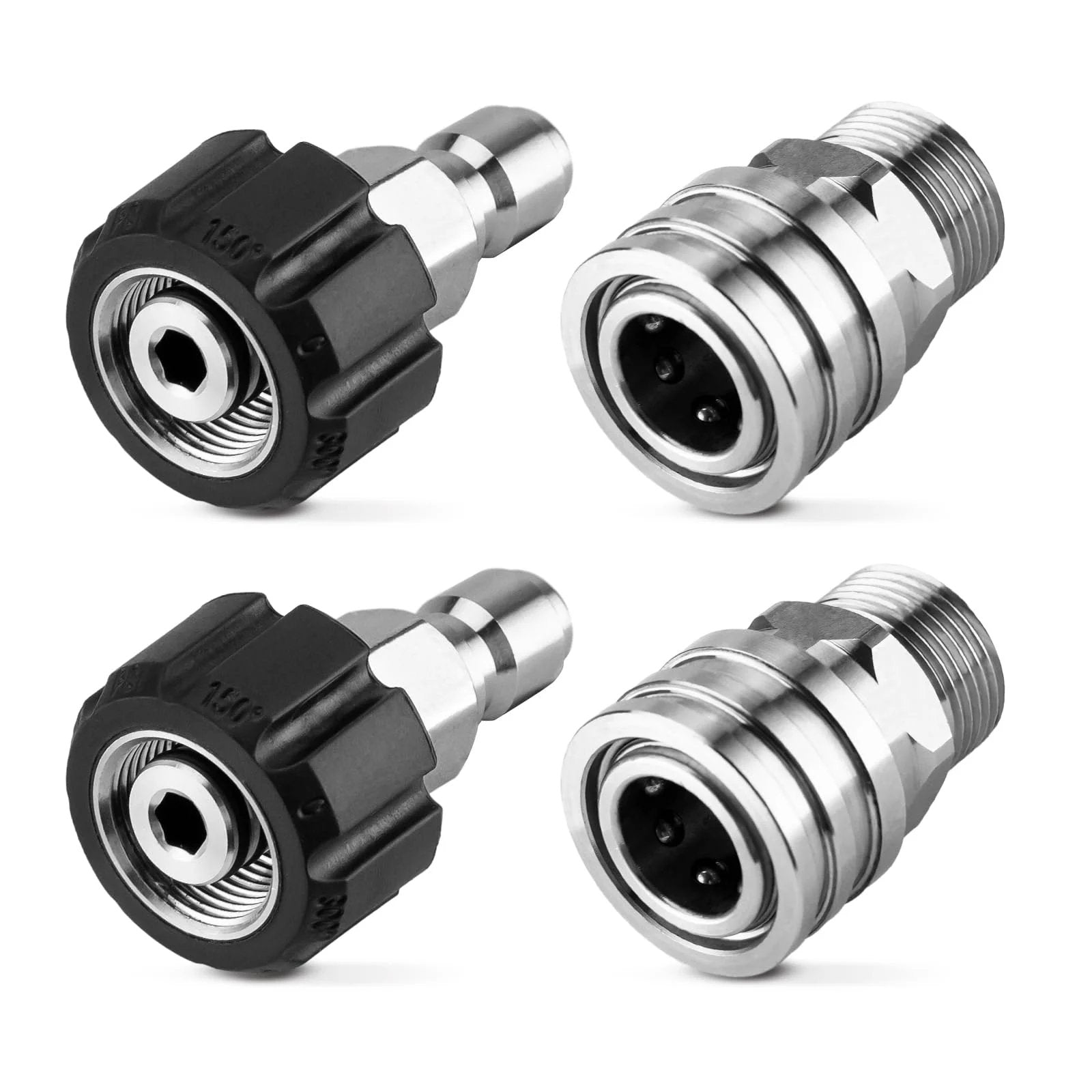 stainless steel pressure washer quick connect adapters...