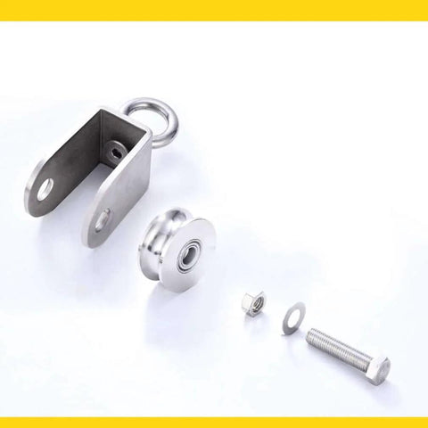 Pulley, Pulley Wheel, 2pcs Heavy Duty Sheaves Track Pulley, 304 Stainless Steel Directional Roller components