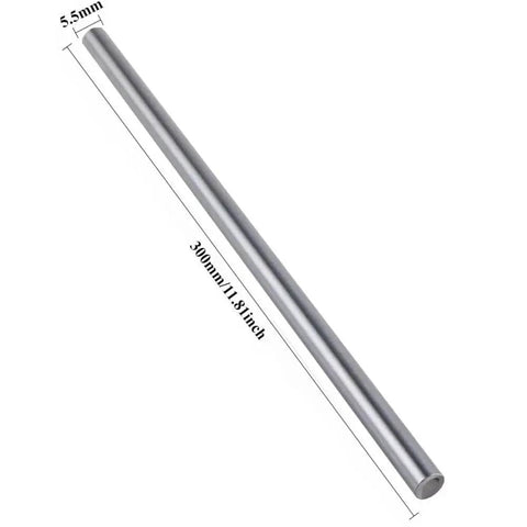 Set Of 6 5.5mm By 300mm 304 Stainless Steel Sturdy Round Rods For Metalworking And DIY Projects Rust Resistant Easy To Cut