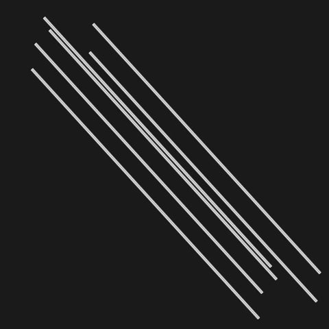 Six Pieces 304 Stainless Steel Round Rods 3mm By 300mm Lathe Bar Stock Solid Shaft Rods For DIY Projects Toy Cars Helicopters Airplanes Durable Rust Resistant