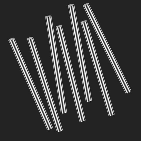 Sturdy 8.0mm By 100mm Stainless Steel Rods Set Of 6 For DIY Crafting And Model Making 304 Solid Shaft Lathe Bar Stock