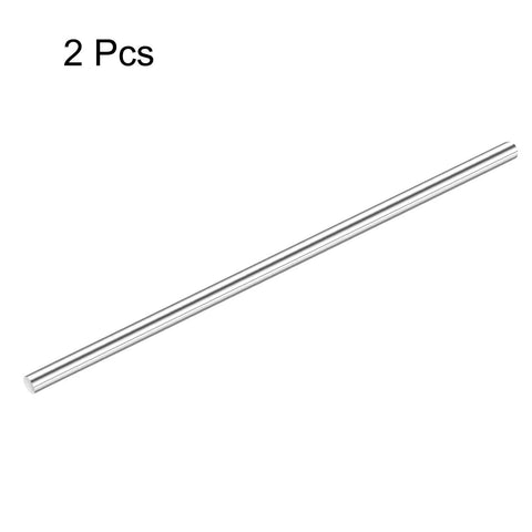 Durable 304 Stainless Steel Solid Round Rods Set For DIY Lathe Projects Two Pieces Five Sixteenth Inch By Fourteen Inch Silver Finish