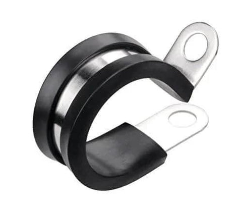Twenty Pack Half Inch Stainless Steel Cable Clamp With Rubber Cushioned Insulation For Anti Rust Waterproof Conduit Wire Holder