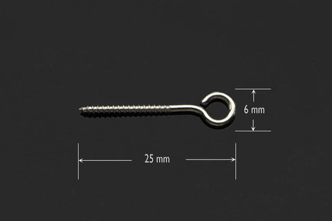 100 Pack Stainless Steel Screws 1 Inch 25mm For Jerk Baits Lure Making And DIY Fishing Lures Hardware Silver Finish