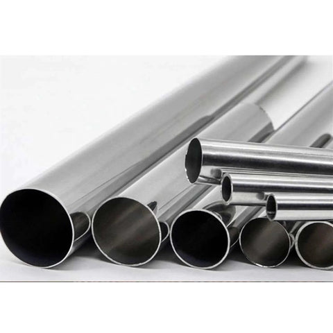 304 Stainless Steel Seamless Pipe Tube 24x6mm Outer Diameter With 3 4 5 6mm Wall Thickness Options 500mm Length, multiple tubes displayed