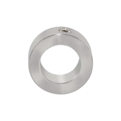 Front view of ✝️ 1/2 Inch Stainless Steel Shaft Collars with Set Screw, showcasing corrosion-resistant metal. Ideal for machinery use.
