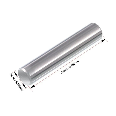 Stainless Steel Shelf Pins 5mm by 25mm 50 Piece Set Polished Nickel Dowel Pins For Fixing Component Position And Joining Parts