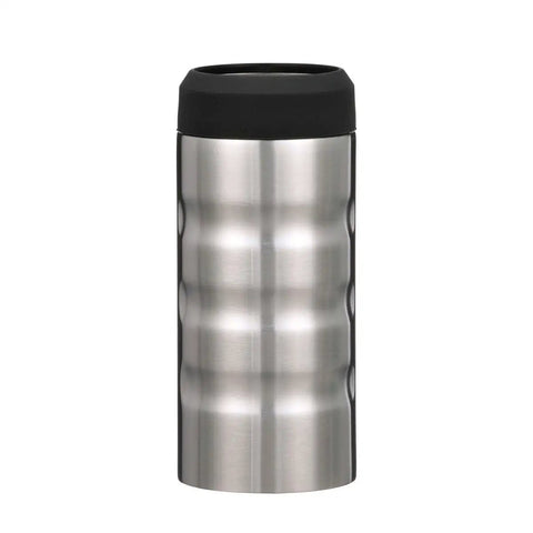 Grip Slim Can Cooler For 12 Oz Slim Energy And Seltzer Cans Vacuum Insulated Stainless Steel front view