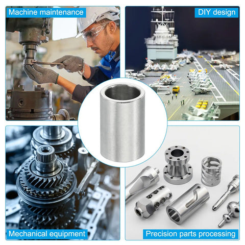 Durable Stainless Steel Spacers Set Five Pieces With 6.1mm ID 8mm OD And 12mm Length Fits Quarter Inch Or M6 Bolts Round Screw Standoffs