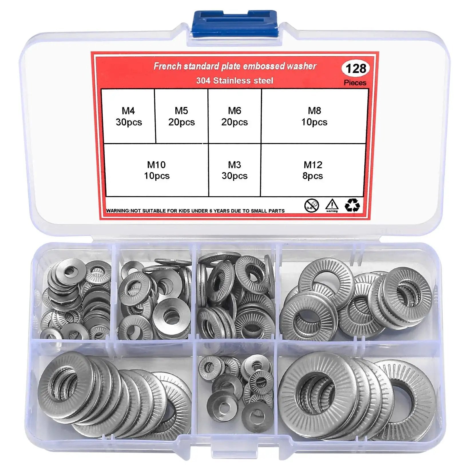 stainless steel conical spring washers - M3-M12 Set 🍁 ...