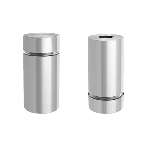 20 Pack Stainless Steel Standoff Screws For Acrylic Signs Half Inch Diameter And One Inch Length Brushed Nickel Finish