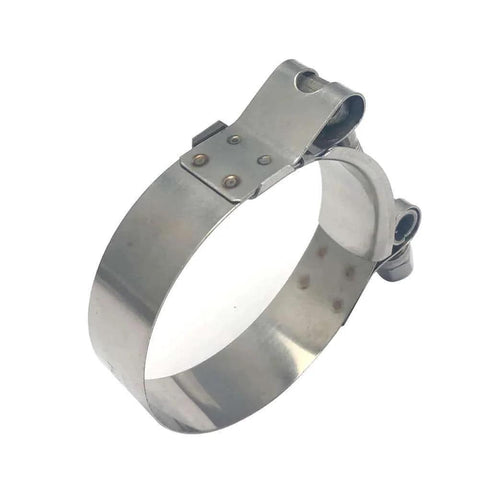 4 Pack 1.25 Inch 304 Stainless Steel T Bolt Hose Clamps Set 41 To 46mm Clamp Range For 1.25 Inch Hose ID Leak Proof Industrial Automotive Applications