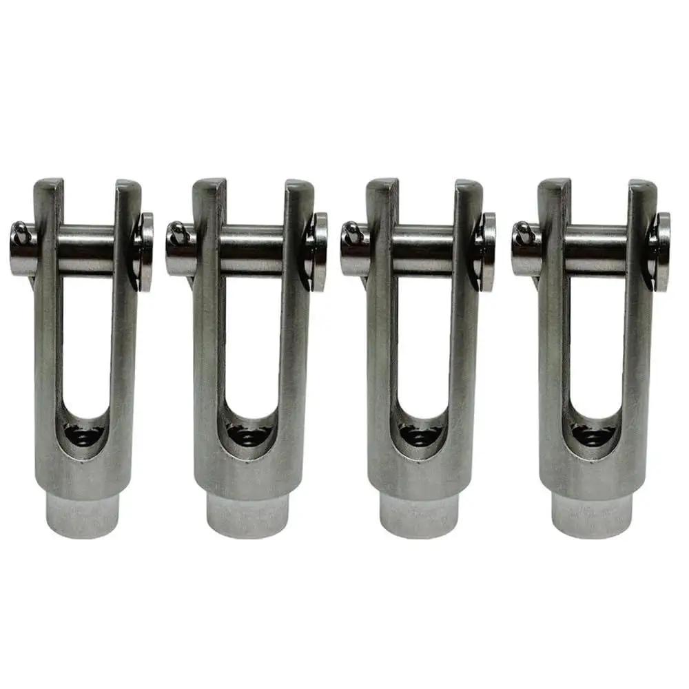 Stainless Steel Yoke Ends - 3/8 RH Threaded Yoke 4-Pac...