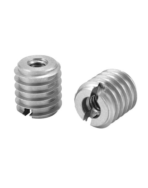 Stainless Steel Threaded Wood Nut Inserts With 10-24 Internal Threads 0.5 Inch Length Pack Of 20 For Hardwoods Softwoods Plywood And Composites