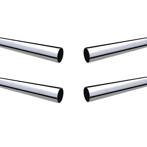304 Stainless Steel Round Tubing 12mm Outer Diameter 2mm Wall Thick 762mm Long 30 Inch 4 Pack Brushed Polished Welded Finish