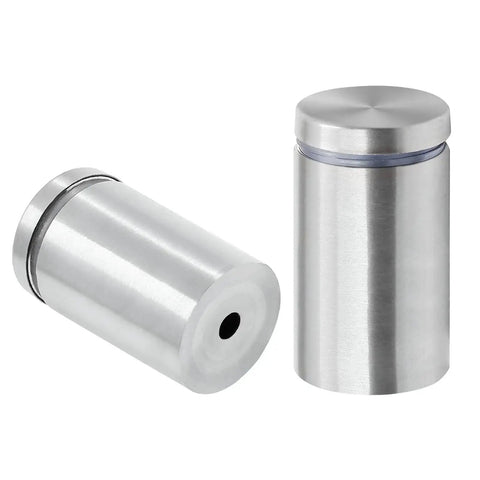 12 Pack Stainless Steel 1 Inch By 2 Inch Wall Sign Standoff Screws For Acrylic Wood Glass Plexiglass Displays Silver Finish