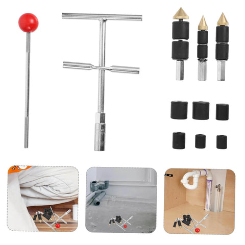 Stainless Steel Water Pipe Repair Tools Emergency Stopper Kit For Quick Leak Fix And Easy DIY Plumbing Repairs shown in use