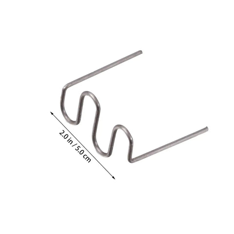 Stainless steel wave staple from 500 Pcs Auto Body Welding Kit With Plastic Welding Rods And Automatic Stapler Welding Wave Tool