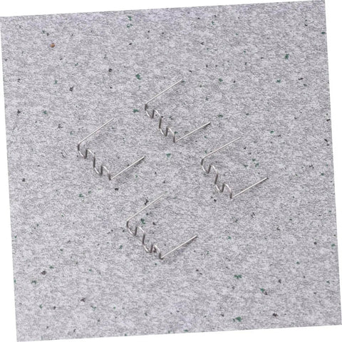Stainless steel staples from the 500 Pcs Auto Body Welding Kit With Plastic Welding Rods And Automatic Stapler Welding Wave Tool.