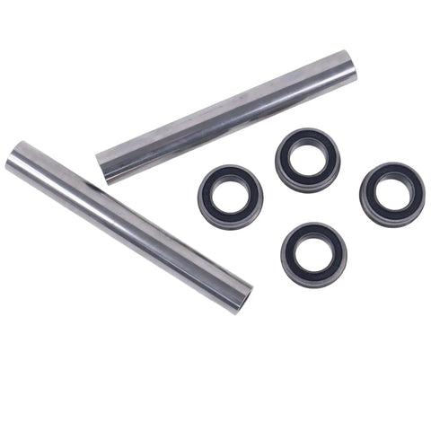2X Stainless Steel Front Wheel Axle And Bearing Conversion Kit For Husqvarna 6 Inch Wheel Sleeves shown in image