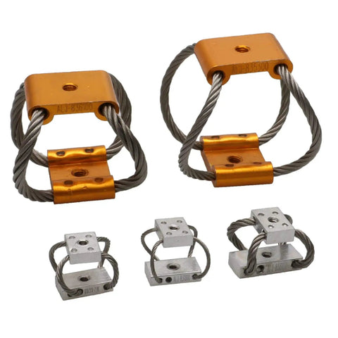 High strength 304 stainless steel wire rope isolator provides stable anti vibration damping for cameras, gimbals, PTZ stabilizers