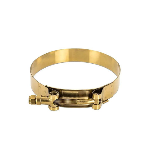 Stainless Steel T Bolt Clamp 3.86 To 4.17 Inch Range Heavy Duty Pipe Hose Clamp With Self Locking Nut For Vibration Resistant Secure Grip
