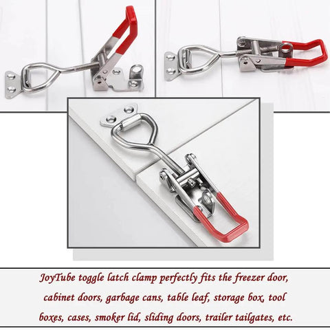 Toggle Latch Clamp 304 Stainless Steel Heavy Duty With Lock Hole Adjustable Hasp for cabinet or tool box use