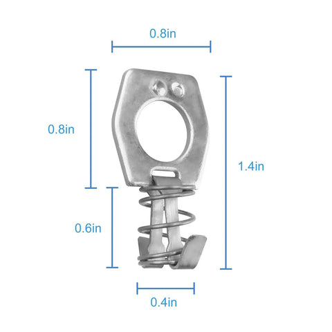 2Pcs RV Water Heater Door Latch Stainless Steel Cam Lock Replacement for RV Camper Hot Water Heater Cover Door Latch Assembly Silver