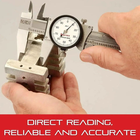 Starrett Dial Slide Calipers deliver quick, precise inside and outside measurements from 0 to 6 inches with.001 inch graduations