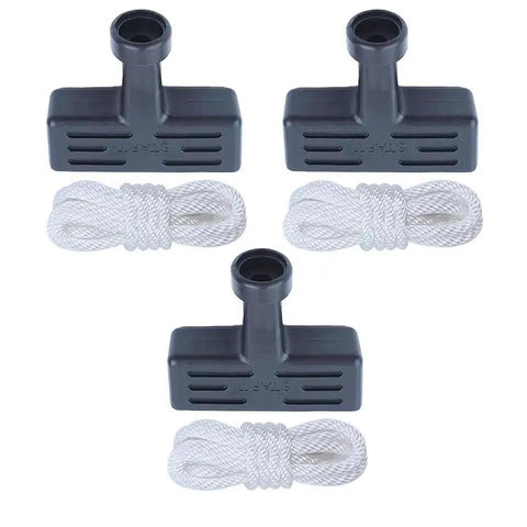 Starter Handle Rope Set For Honda GX270 GX340 GX390 GX420 GX610 GX620 Engines Replacement Pull Rope With Durable Grip, 3-Pack