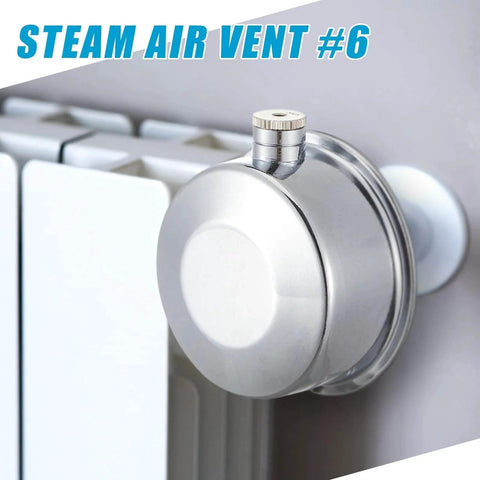 Six Pack Steam Radiator Air Valve One Eighth Inch Steam Air Vent Angle Mount Heat Regulator Valve Copper Chrome Plated