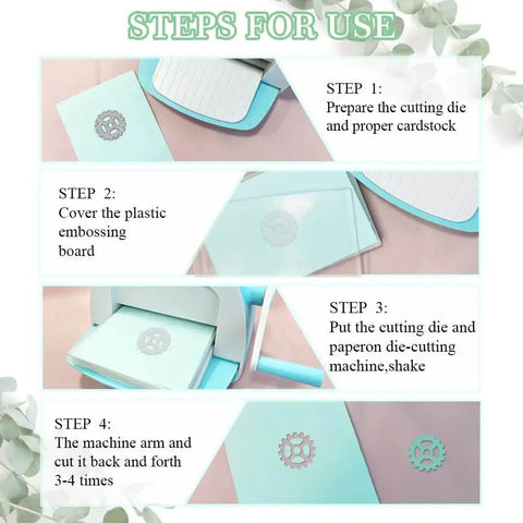 Steps for using Steampunk Gear Die Cut Set For Scrapbooking And Card Making With Slick Mechanical Butterfly Embossing Stencils by MAYJOYDIY