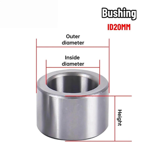 Heavy Duty Inner Diameter 20 Mm Bearing Steel Bushing Sleeve With Outer Diameter Range 23 24 25 26 28 30 Mm And Length 30 Mm front view