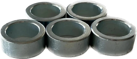 Five Eighths Inch Inner Diameter Steel Bolt Spacer With Seven Eighths Inch Outer Diameter And Three Eighths Inch Length Zinc Plated DOM Tubing Chamfered Edges