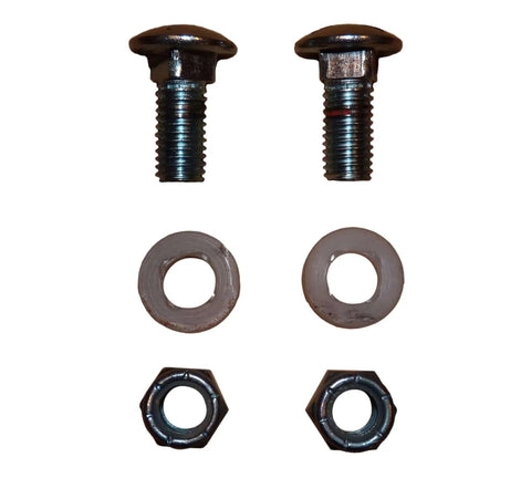 Hardware set for Deluxe One Size Fits All Orange And Black Motorcycle Wheel Chock With Quick Disconnect Mounting Plate