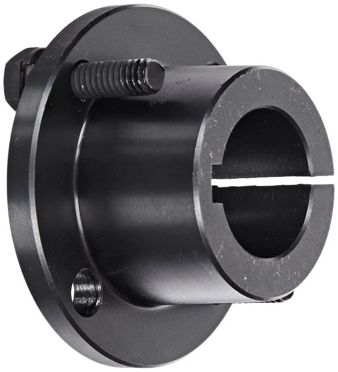 Sure-Grip Steel Bushing With 1 Inch Bore And 1.625 Inch OD, 6.75 Inch Length in side view showing split-flange and keyway