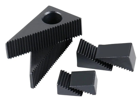 Steel clamping components from 58 Piece Steel Clamping Kit With Wall Holder For Table Slot Five Eighths Inch And Stud Size One Half Inch.