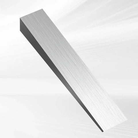 Single wedge from 12 Piece Steel Flange Wedges Set, 4 Inch Long, 3/4 Inch Wide, 1/2 Inch Thick, Metal Wedge Shims For Lathes And Welding Machines
