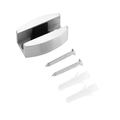 304 Stainless Steel Floor Guide For Frameless Sliding Shower Doors Bottom Guide Replacement Hardware with screws and anchors